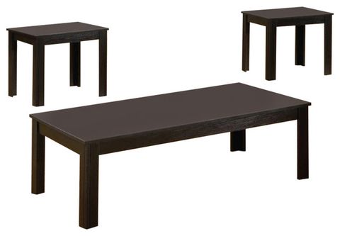 Bowery Hill 3 Piece Occasional Coffee Table Set In Black - Transitional ... with Your Guide to Integrating the Bowery Hill Matte Black Coffee Table Set